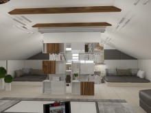 Дизайн-проект интерьера мансардного этажа